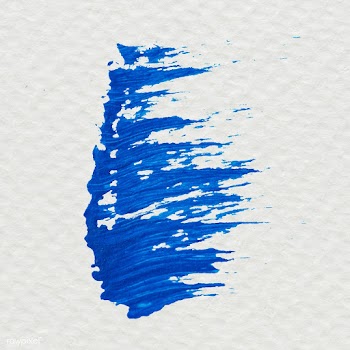 Blue paint brush stroke | Free stock illustration - 583630