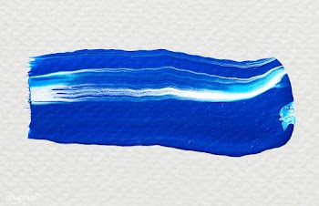 Blue paint brush stroke | Free stock illustration - 583638