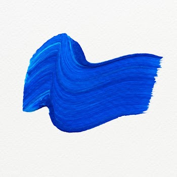 Blue paint brush stroke | Free stock illustration - 583664