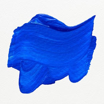 Blue paint brush stroke | Free stock illustration - 583710