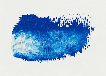 Blue paint brush stroke | Free stock vector - 581924