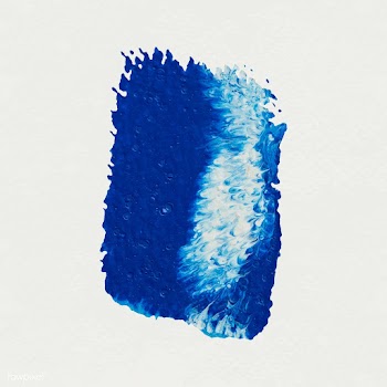 Blue paint brush stroke | Free stock vector - 581926