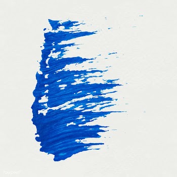 Blue paint brush stroke | Free stock vector - 581957