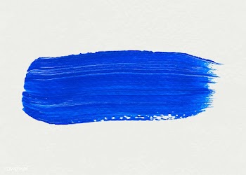 Blue paint brush stroke | Free stock vector - 582016