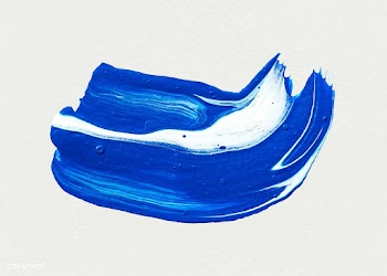Blue paint brush stroke | Free stock vector - 582025