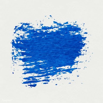 Blue paint brush stroke | Free stock vector - 582031