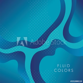 blue paint fluid colors background