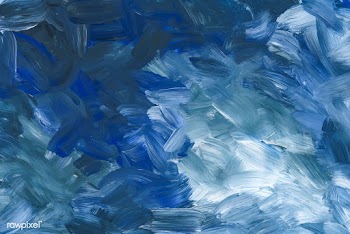 Blue paint on a canvas | Free stock vector - 582011