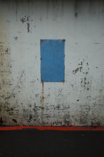 Blue Paint on the Wall