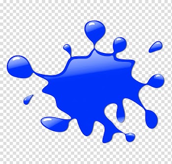 Blue paint , Paint Blue Splash , Paint Splat transparent background PNG clipart