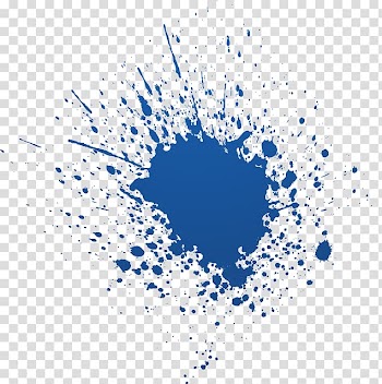 Blue paint splash, Color Brush Paint Ink, paint splash transparent background PNG clipart