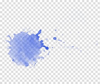 Blue paint splash, Watercolor painting Texture Art, watercolour transparent background PNG clipart