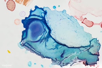 Blue paint splashes | Free stock vector - 582037
