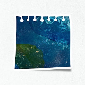 Blue paint textured paper note design element | Free  illustration - 2339613