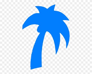 Blue Palm Tree Clip Art