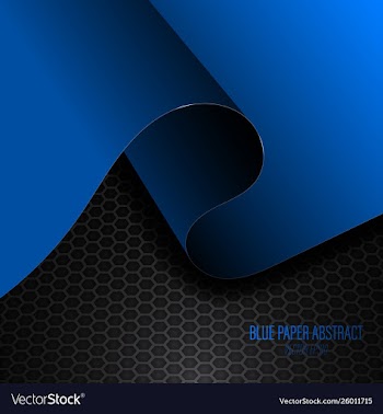 Blue paper abstract in dark scene vector image