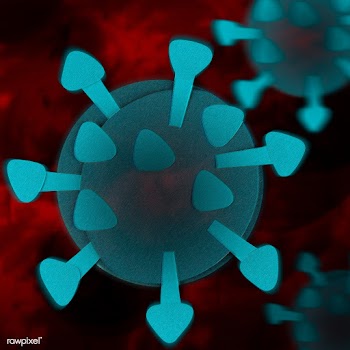 Blue paper craft coronavirus cell | Free  photo - 2309435