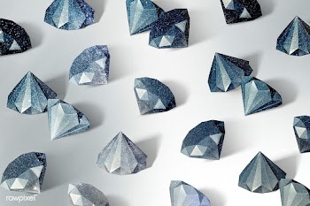 Blue paper craft diamond patterned background | Free  transparent png - 2349424