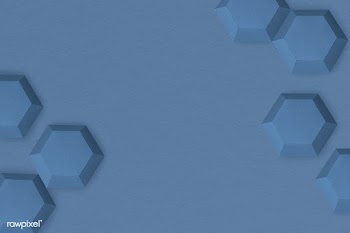 Blue paper craft hexagon patterned template | Free  illustration - 2348533