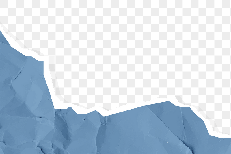 Blue paper png torn texture | Free PNG - rawpixel