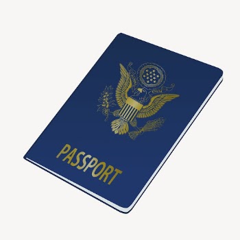 Blue passport, collage element illustration | Free PSD - rawpixel