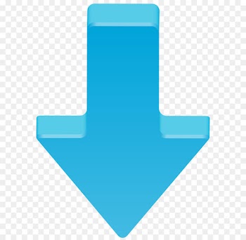 Blue Pattern - Blue Arrow Down Transparent Clip Art Image 