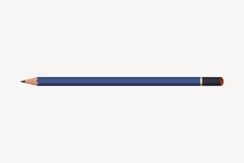 Blue pencil clip art, object | Free Photo - rawpixel