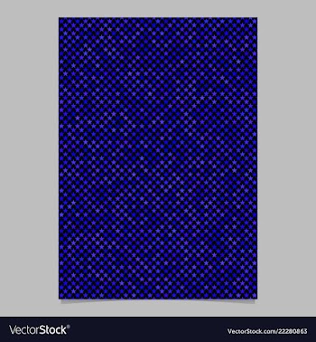 Blue pentagram star shape pattern background vector image