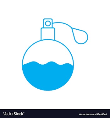 blue perfume bottle icon