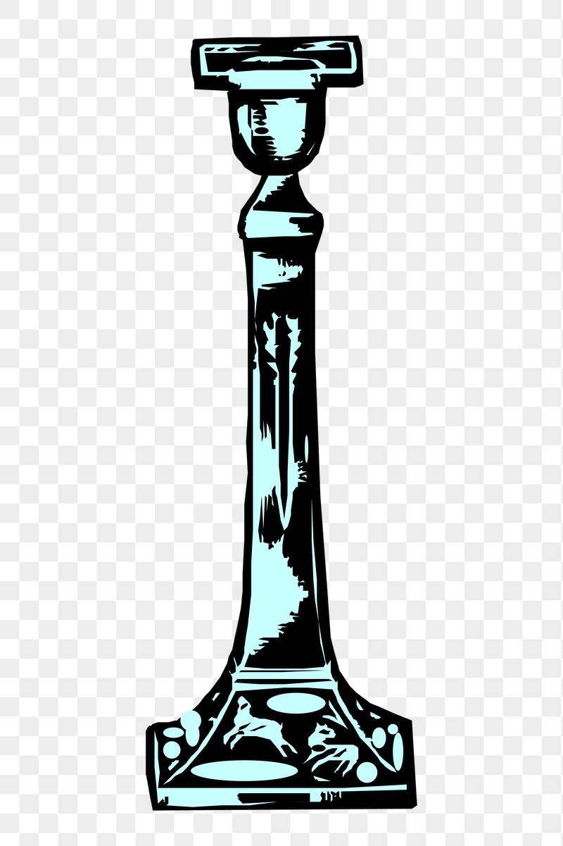 Blue pillar png sticker, vintage | Free PNG - rawpixel