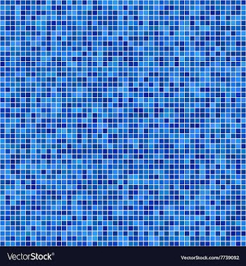 Blue pixel mosaic background vector image