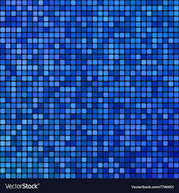 Blue pixel mosaic background vector image