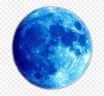 Blue Planet Moon Png Image - Blue Full Moon Png