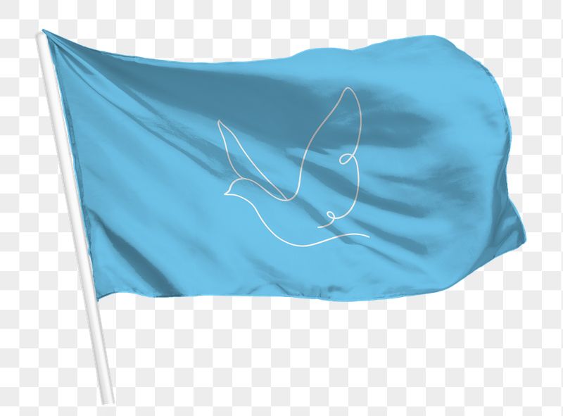 blue png flag waving, line | Free PNG - rawpixel