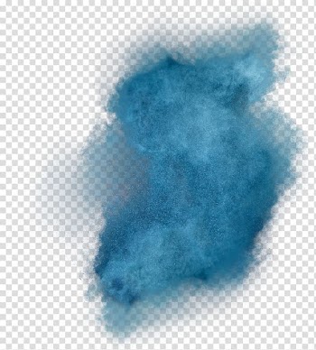Blue powder , Powder Inkjet printing Dust, Blue powder dust material transparent background PNG clipart