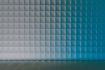 Blue product backdrop with patterned glass | Free stock photo | High Resolution image