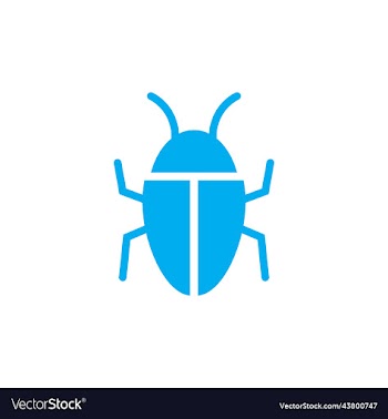 blue program bug animal icon