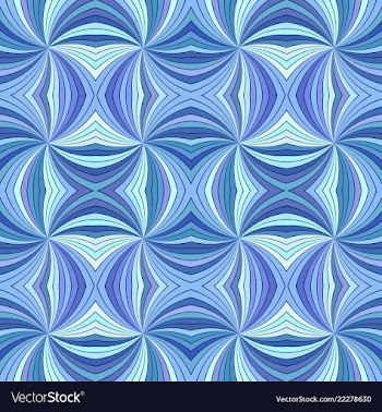 Blue psychedelic abstract seamless striped spiral vector image