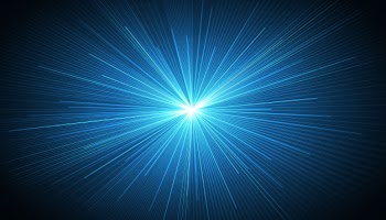 Blue radial speed lines background Free Vector