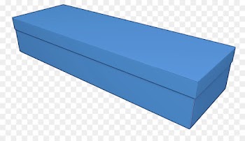 blue rectangle mat box