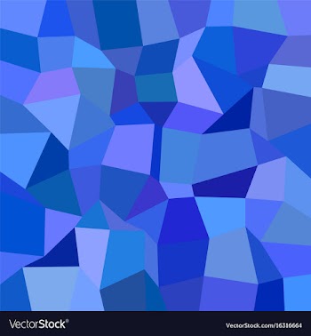 Blue rectangle tiled mosaic pattern background vector image