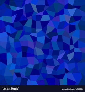Blue rectangle tiled mosaic pattern background vector image