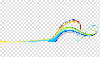 Blue, red, and green illustration, Line Curve, Colored lines transparent background PNG clipart