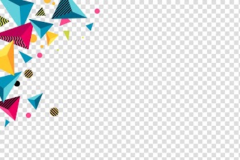 Blue, red, and yellow triangle decor, Abstract art Graphic design, design transparent background PNG clipart