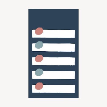 Blue reminder note, stationery collage | Free Vector - rawpixel