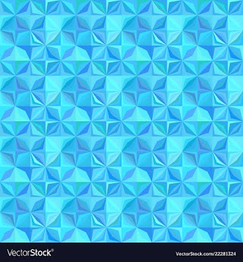 Blue repeating striped mosaic tile pattern vector image