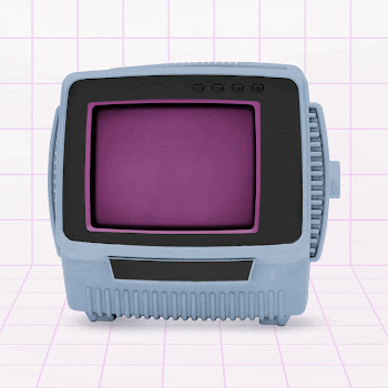 Blue retro TV, edgy entertainment | Free Photo - rawpixel