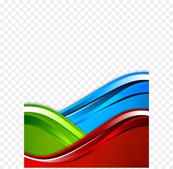 Blue RGB color model - Vector Curve Background 