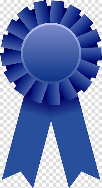 Blue ribbon Award Prize , Grand Prize transparent background PNG clipart