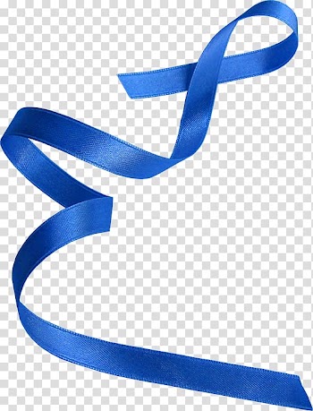 Blue ribbon Blue ribbon, Blue Ribbon material transparent background PNG clipart
